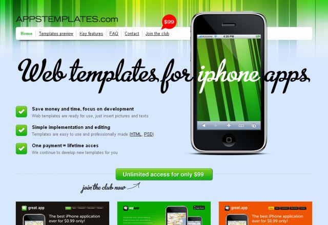 AppsTemplates.com screenshot