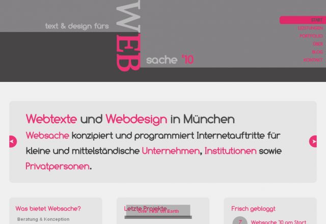 Websache screenshot