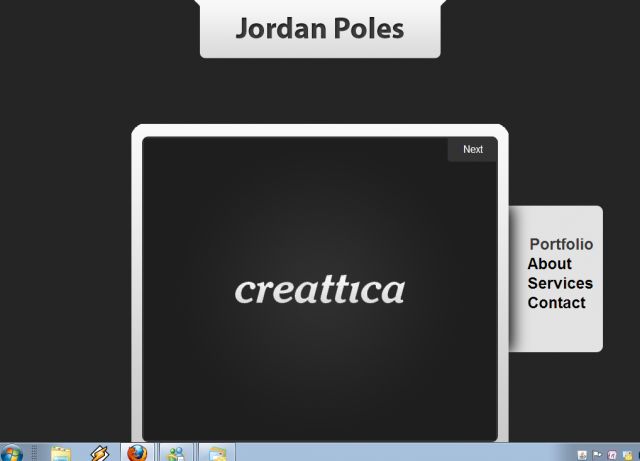 Jordan Poles Portfolio screenshot