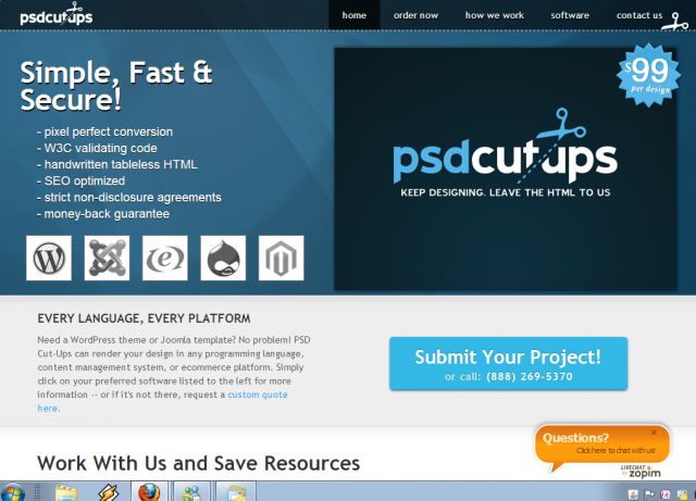 PSD Cut-Ups screenshot