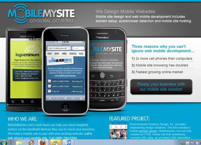 Mobile My Site screenshot