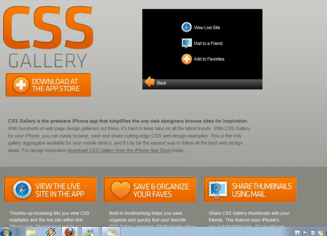 CSS Gallery App screenshot