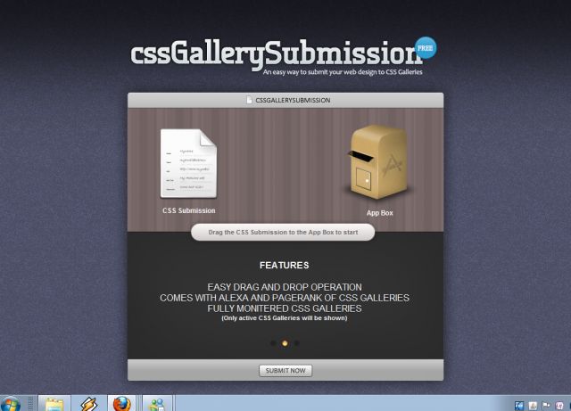 CSS Gallery Submission screenshot