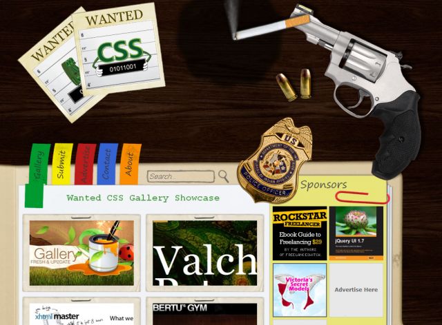 Wanted CSS - Creative CSS Websites Gallery Showcase screenshot