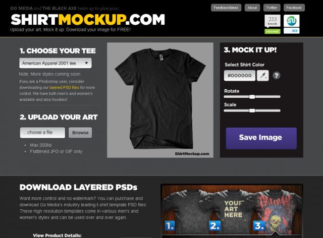 ShirtMockup screenshot
