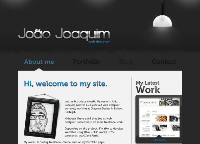 Joao Joaquim - Web Designer screenshot