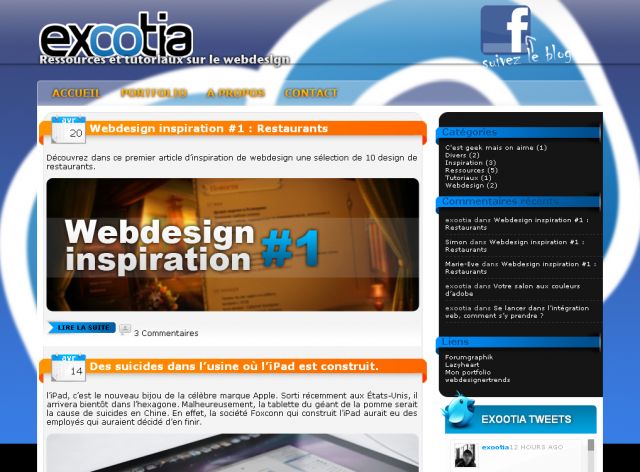 exootia blog screenshot