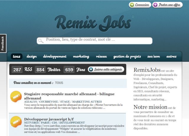 RemixJobs screenshot