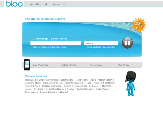 Bloo Directory Australia screenshot