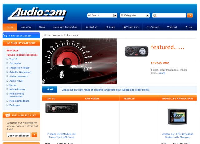 Audiocom screenshot