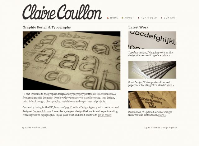 Claire Coullon Portfolio screenshot