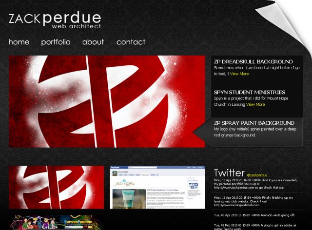 zackperdue.com screenshot