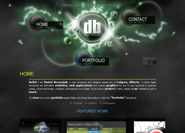 Daniel Berezniak Web Studio screenshot