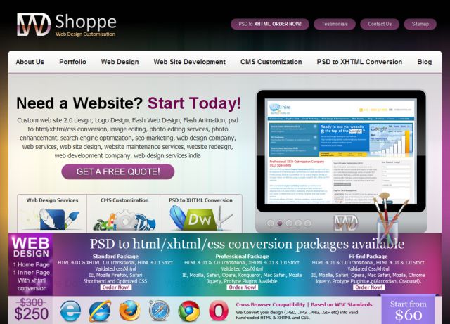 webdesignshoppe screenshot