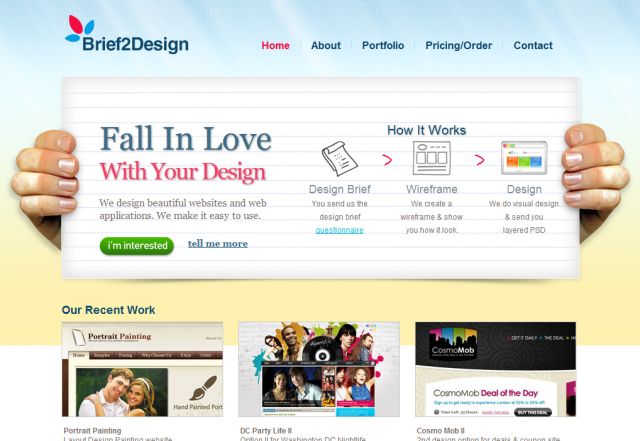 Brief2Design.com screenshot