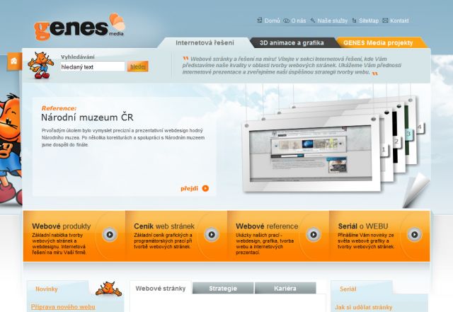 genes webdesign screenshot