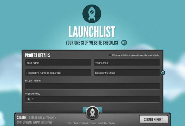 Launchlist screenshot