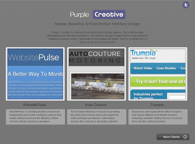 Purple Creative screenshot