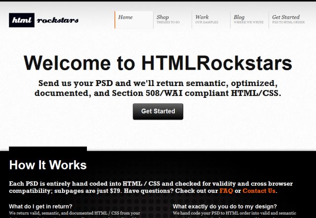 HTMLRockstars screenshot