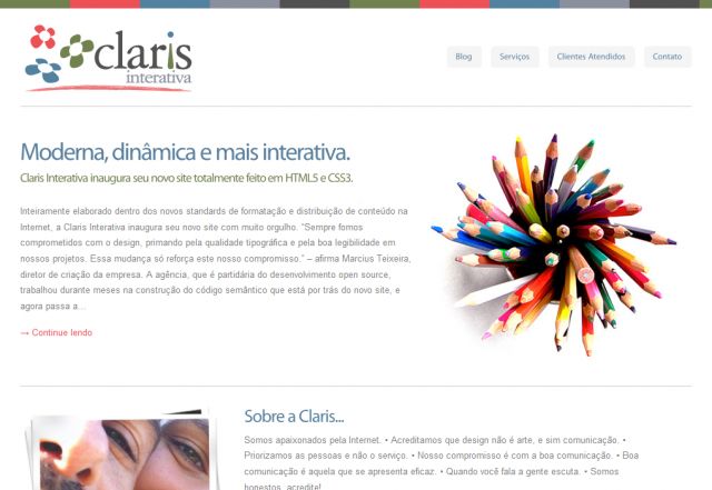 Claris Interativa screenshot
