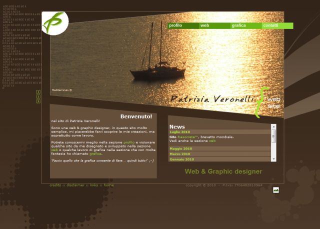 Patrizia Veronelli Design screenshot
