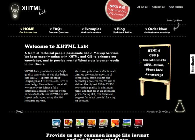 XHTML-Lab screenshot