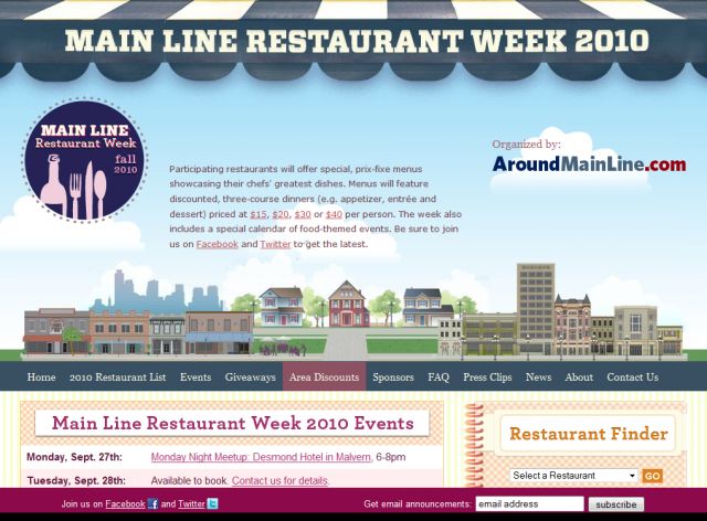 Main Line Restaurant Week screenshot
