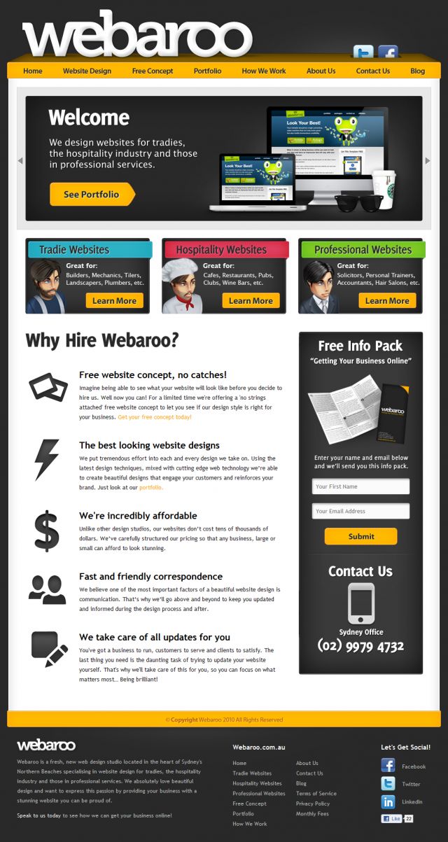 Webaroo Web Design screenshot