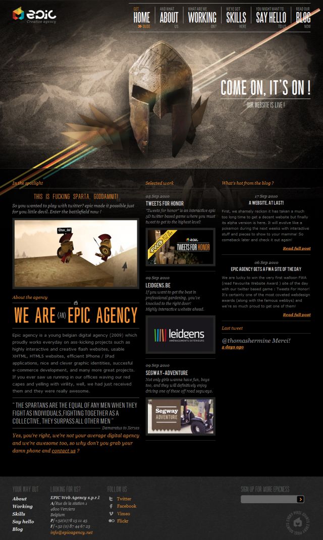 EPIC Agency screenshot
