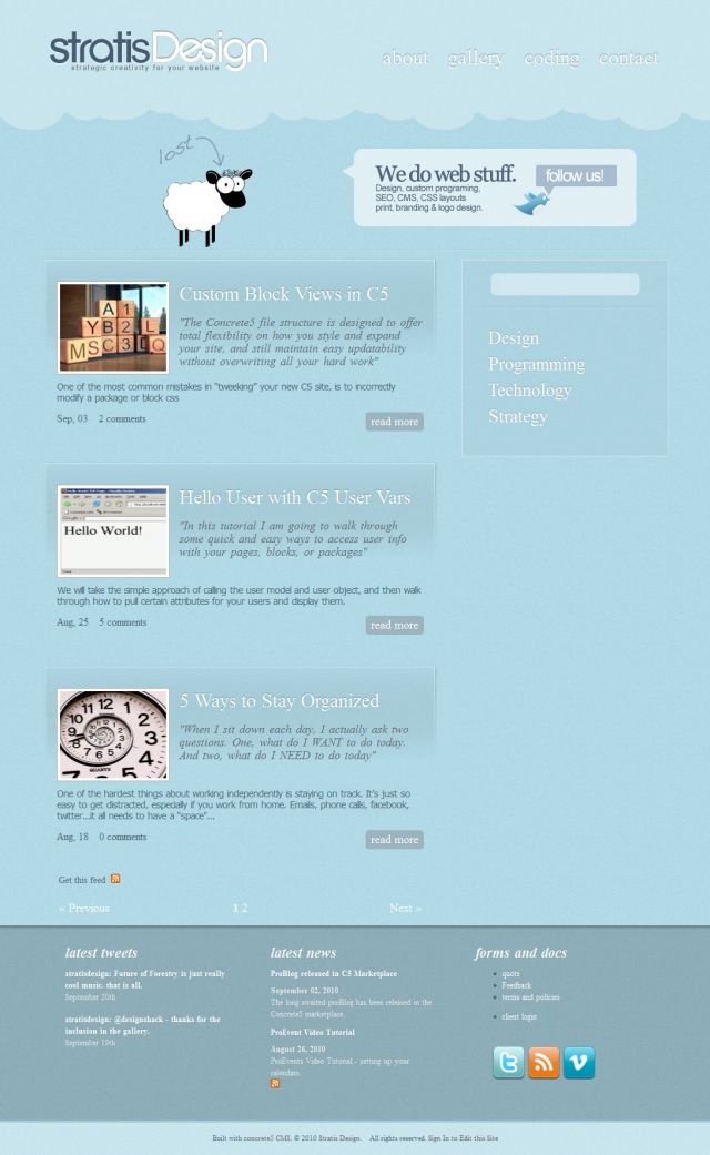 StratisDesign.com screenshot