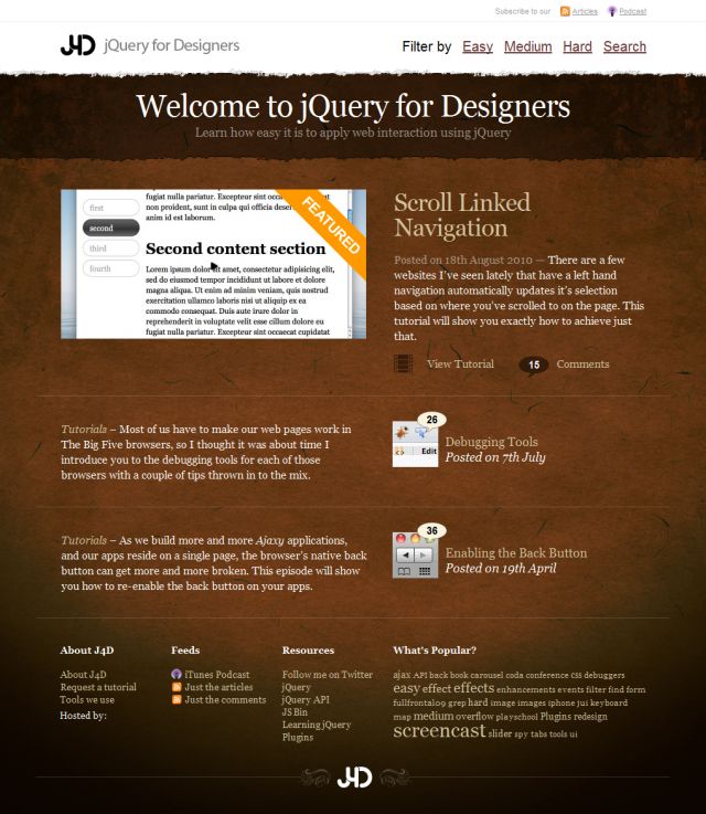 jquery for designers screenshot