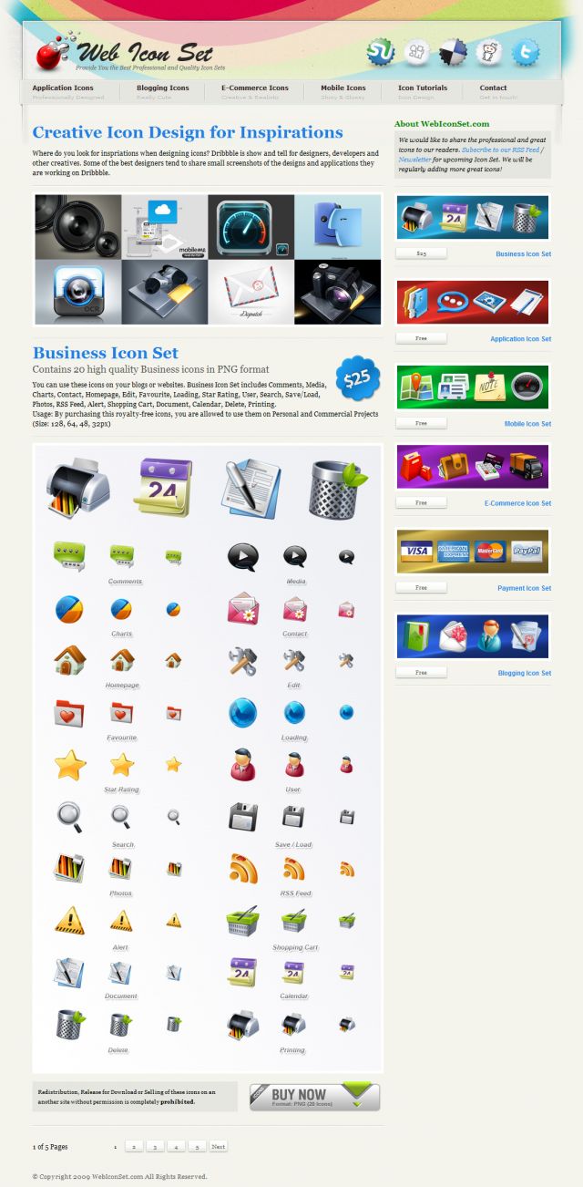 Web Icon Set screenshot