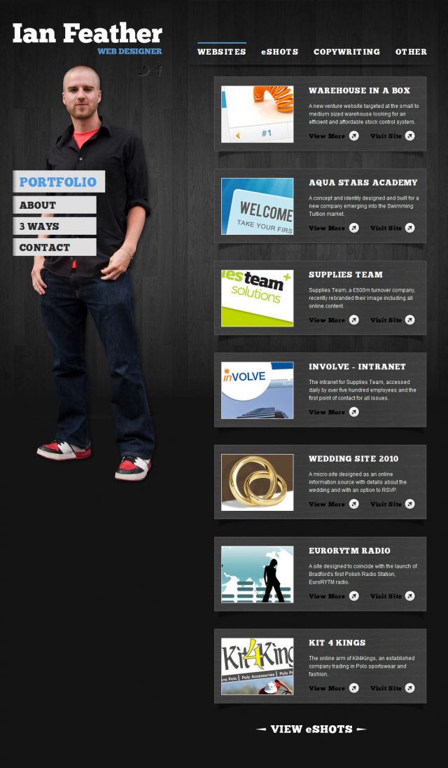 Ian Feather Web Design screenshot