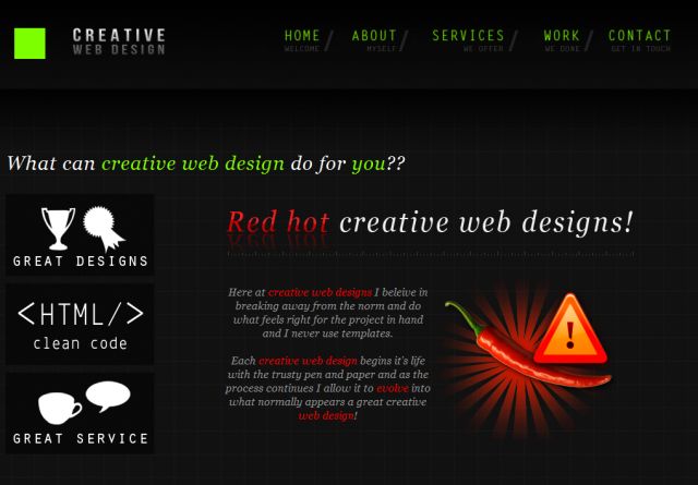 Creative Web Design screenshot