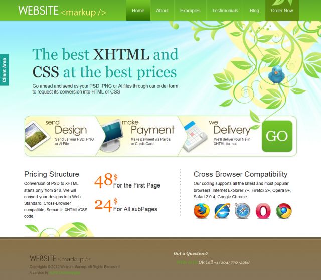 websitemarkup screenshot