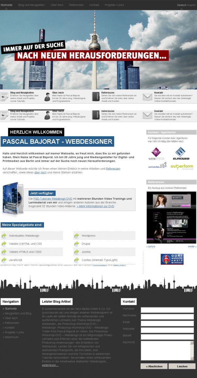 WebDeveloper Pascal Bajorat screenshot