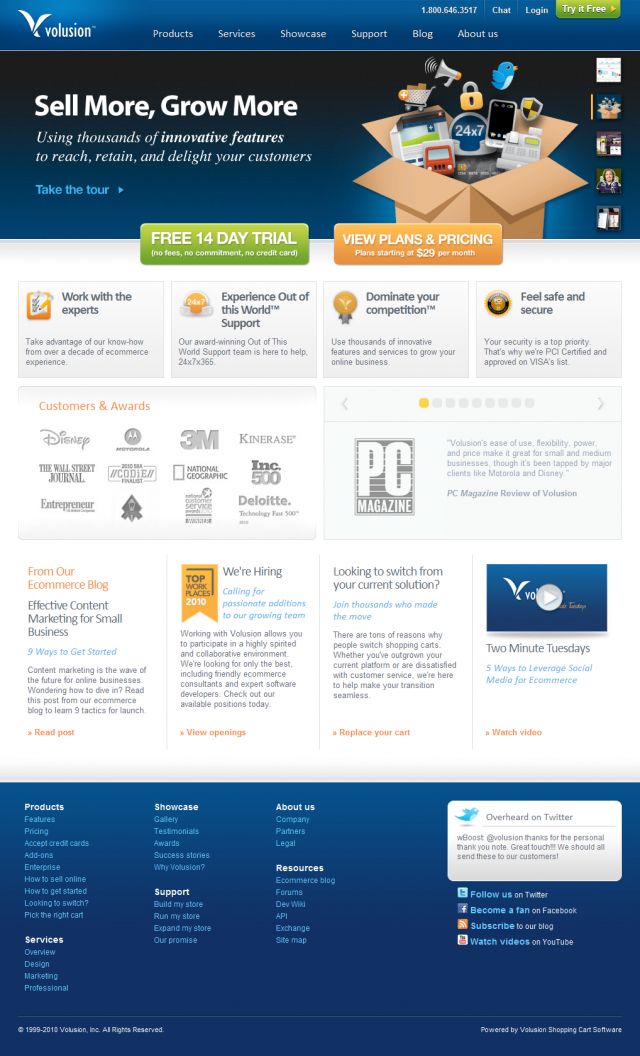 Volusion Ecommerce Software screenshot
