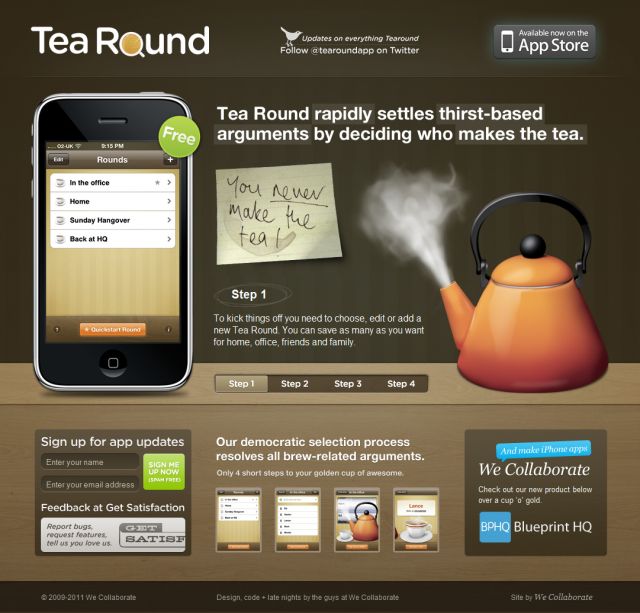 Tea Round App screenshot