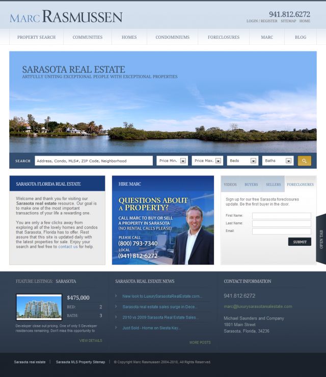 Sarasota real estate screenshot
