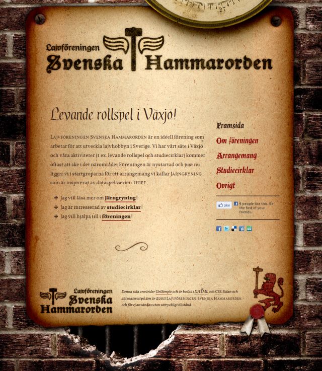 Svenska Hammarorden screenshot