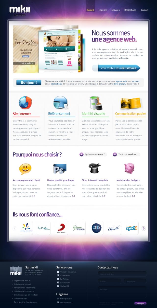 Agence web mikii screenshot