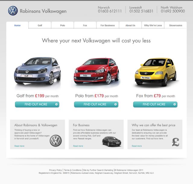 Volkswagen For Less screenshot