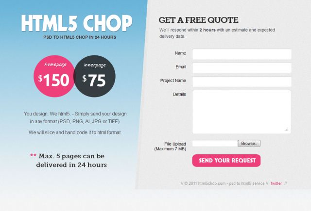 HTML5 Chop screenshot