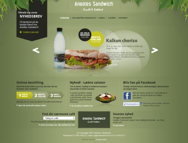Anettes Sandwich | Lune sandwich, spÃ¦ndende salat screenshot