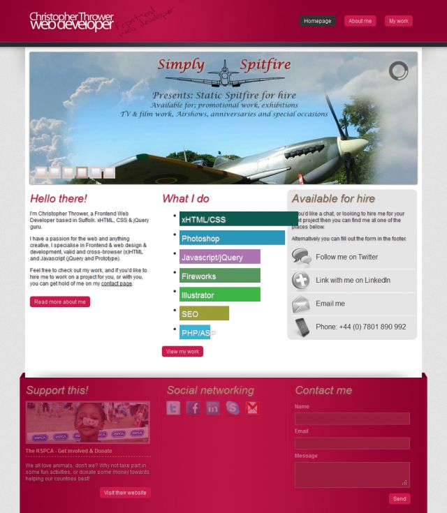 Freelance Web Developer screenshot