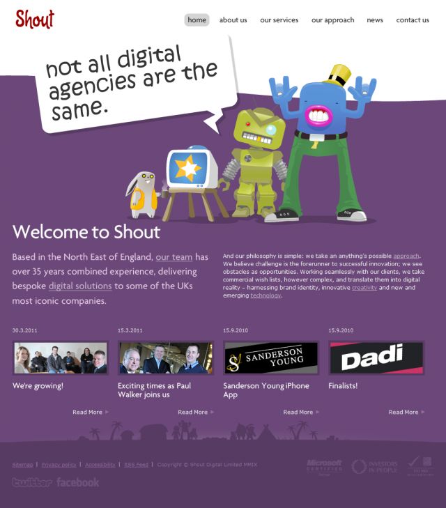 Shout Digital screenshot