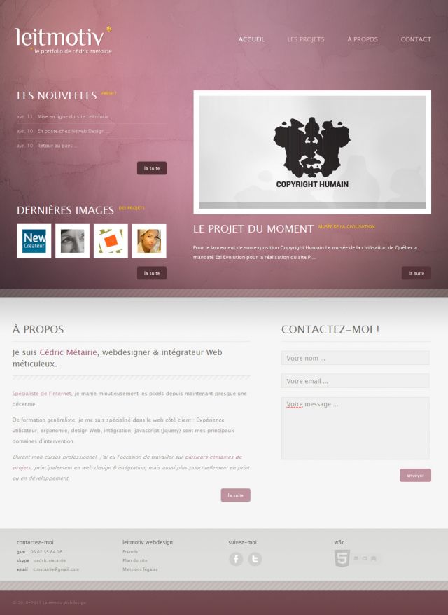 Leitmotiv Webdesign screenshot