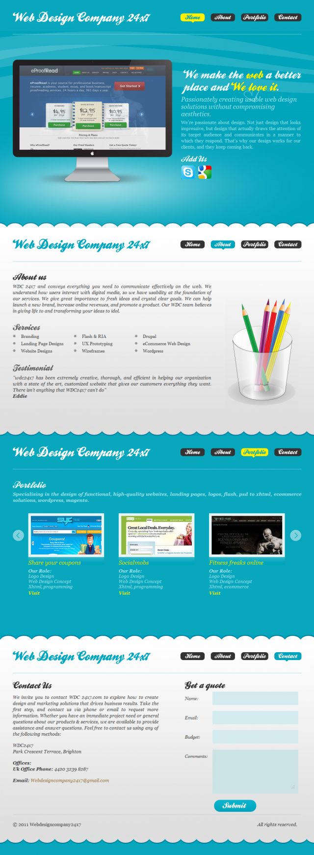 Web Design Company 24x7 screenshot