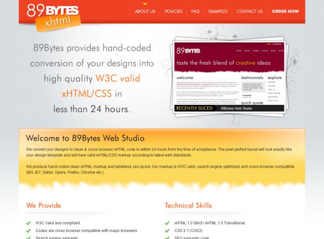 89Bytes Web Studio screenshot