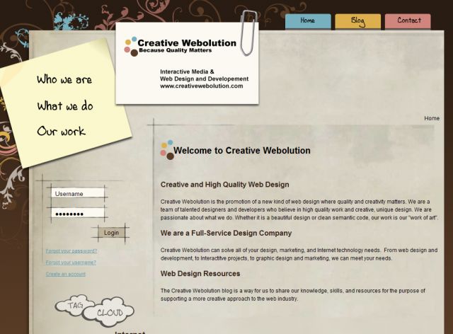 Creative Webolution screenshot